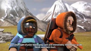 Arctic visitor guidelines HD Animation