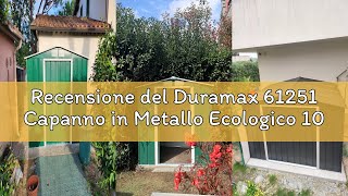 Recensione del Duramax 61251 Capanno in Metallo Ecologico 10 x 10, Anthracite