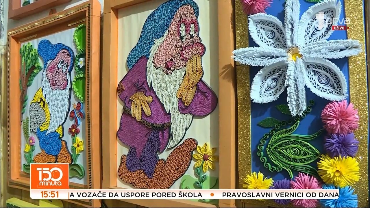 150 minuta TV PRVA - Dragana Živković i umetnost kvilinga (TV KCN 24.02.2026)