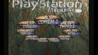 Official UK PlayStation Magazine - Demo Disc 9 Vol. 2
This is the loading screen and interface for the Official UK PlayStation Magzines demo disc 9, volume 2.
Released:
- December 1997.
Games featured:
- Tomb Raider 2
- Ace Combat 2
- Broken Sword 2
- Colony Wars
- Machine Hunter
- Overboard!
- Tunnel (Yaroze)
Videos featured:
- Final Fantasy VII
- Net Yaroze advertisement
Serial number:
- SCED-00822
PlayStation is a trademark of Sony Computer Entertainment Inc.
Official UK PlayStation Magazine is a trademark of Future Publishing Ltd. Official UK PlayStation Magazine - Demo Disc 9 Vol. 2