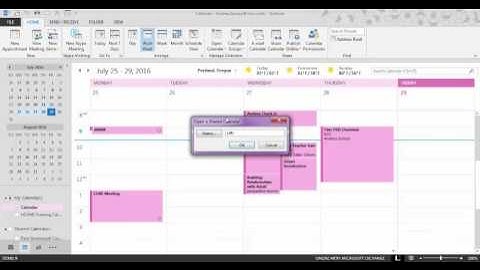 Opening a Shared Calendar in Outlook