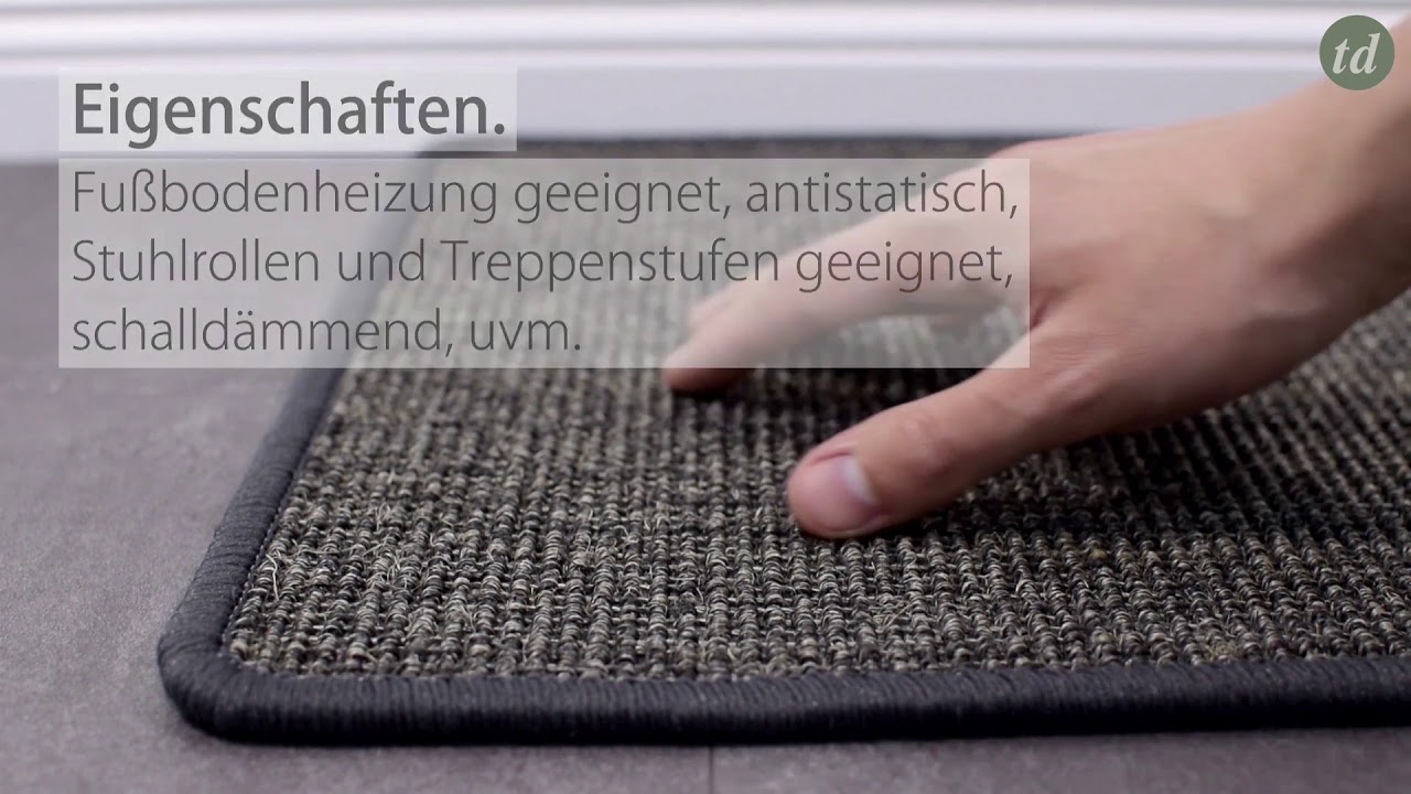 Salsa Design Sisal Teppich Moor Wunschmass Wunschgrosse