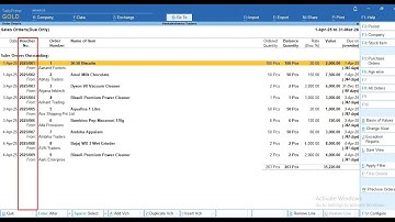 Tally Add On : Show Voucher Number in Order Outstanding Reports in TallyPrime software.