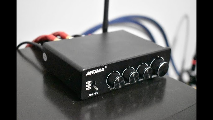 AIYIMA Amplificador de potencia A01 Pro 100W x 2 Bluetooth 5.1 Clase D Amp  TPA3116 2.0/2.1 Canal Amplificador Estéreo Receptor Mini Altavoz