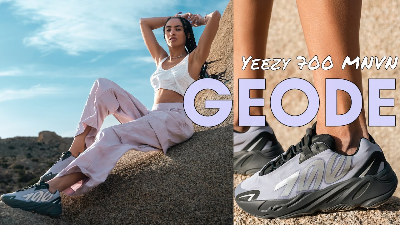 SLEEPER SPRING COLORWAY! Yeezy 700 MNVN Geode On Foot Review and to Style - YouTube