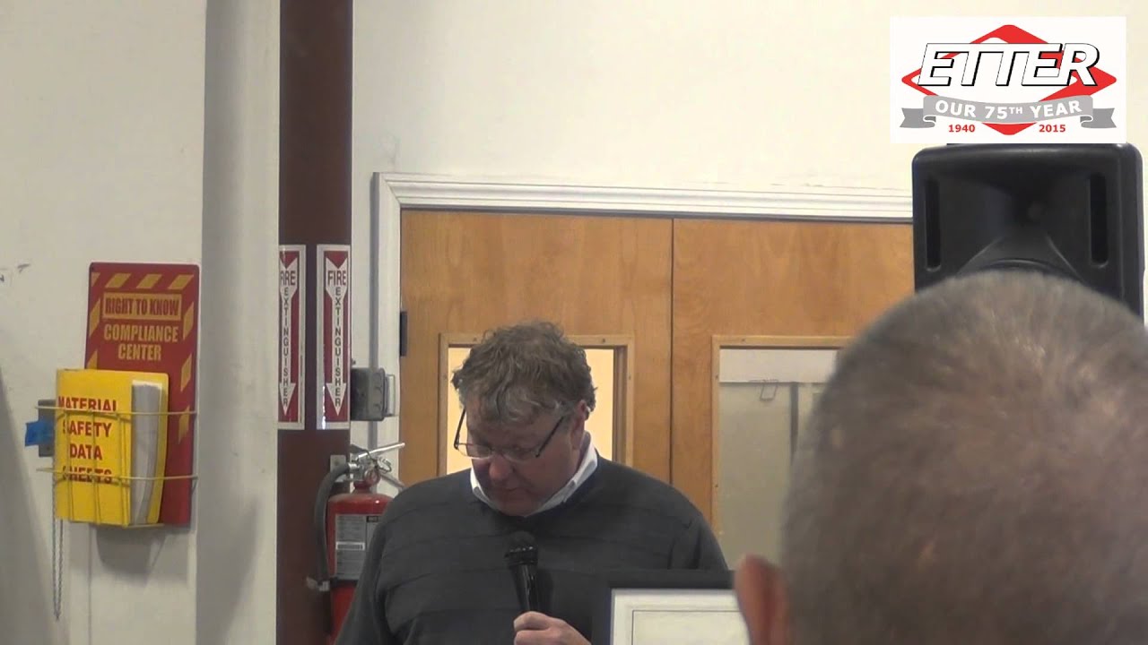 Tom Etter 75th Anniversary Speech