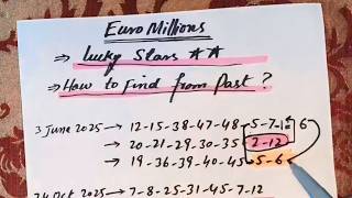 Euro Millions Lucky Star Numbers How To Find