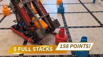 158 Points! VEX IQ Mix & Match Robot by Ben Lipper (simple revolver)