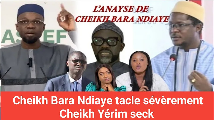 🚨Urgent : Cheikh Bara Ndiaye tacle sévèrement Cheikh Yérim Seck...