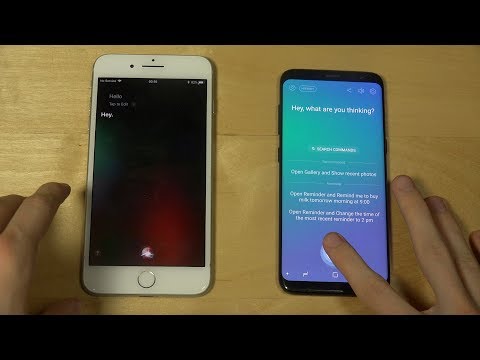 IPhone 7 Plus Siri Meets Samsung Galaxy S8 Bixby Voice Assistant