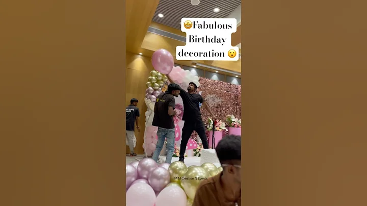 Birthday decoration ideas at home | balloon decoration ideas #shortsviral #balloon #decorationideas