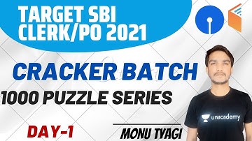 1000 Ques Puzzle Series (Day-2) | Cracker Batch | Target SBI PO/Clerk 2021 | Monu Tyagi
