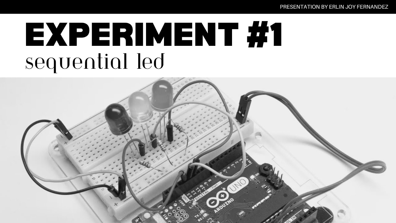 Physical Computing Experiment #1 - Sequential LED - YouTube