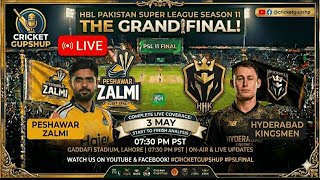 Peshawar Zalmi vs Hyderabad Kingsmen LIVE | PSL 11 Final Match Analysis &amp; Updates
