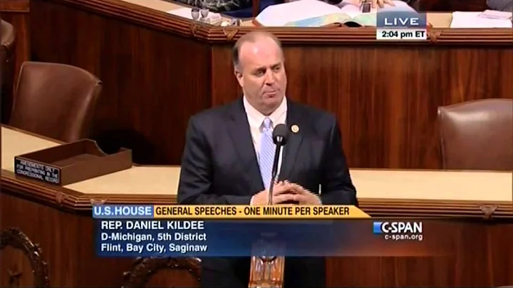 In Congress, Congressman Dan Kildee calls for relief for Flint during water crisis