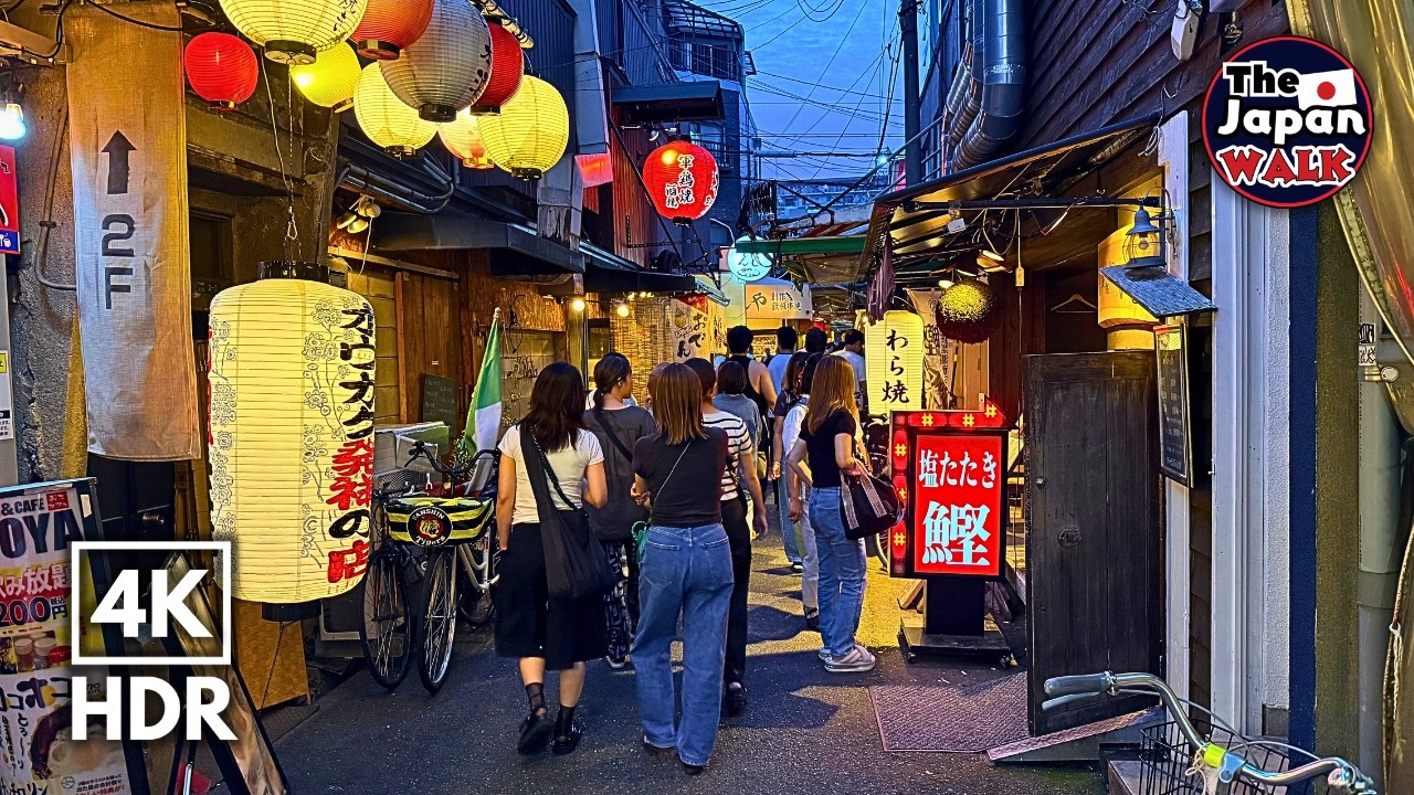 Japan Night Walk – Where Osaka Locals Go to Drink | Temma | 4K HDR