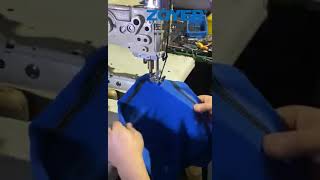 China zoyer ZY1500D cylinder bed interlock sewing machine with tape feeding