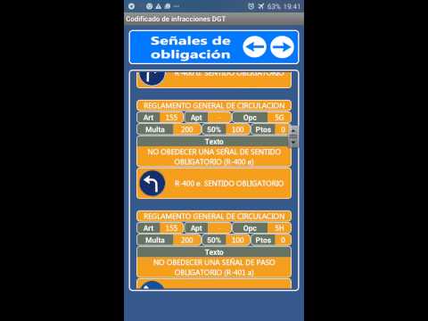 Codificado Infracciones DGT