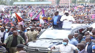 LIVE:RAILA ODINGA,UHURU KENYATTA AND AZIMIO ALLIES STORMS KISII FOR SIMBA ARATIS GRANT HOME COMING