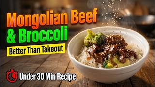 Mongolian Beef & Broccoli in under 30 mins