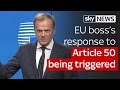 Szef UE Donald Tusk o Brexicie: „Nie ma powodu udawać, że to szczęśliwy dzień”