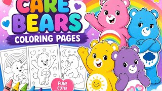 Care Bears Coloring Pages Cute Fun Coloring Book for Kids