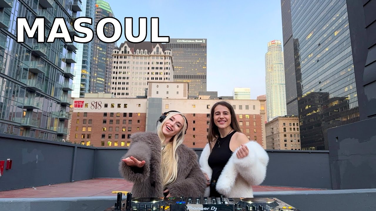 MASOUL - Best Rooftop DJ Set | Melodic Techno & Indie Dance 4K | Los Angeles Sunset Vibes