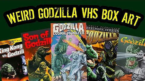Looking at Some Godzilla VHS Box Art