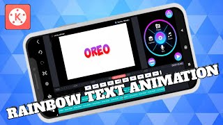 How to make a Rainbow Text animation in Kinemaster | Sardiy Alfadjri
