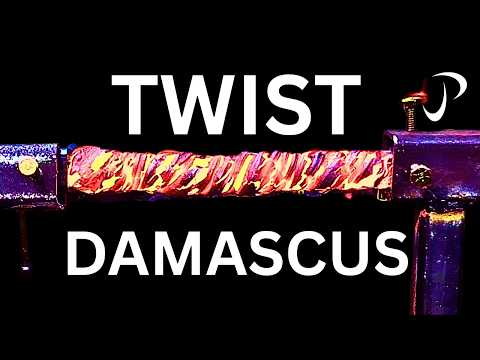 Forging Triple Twist Damascus