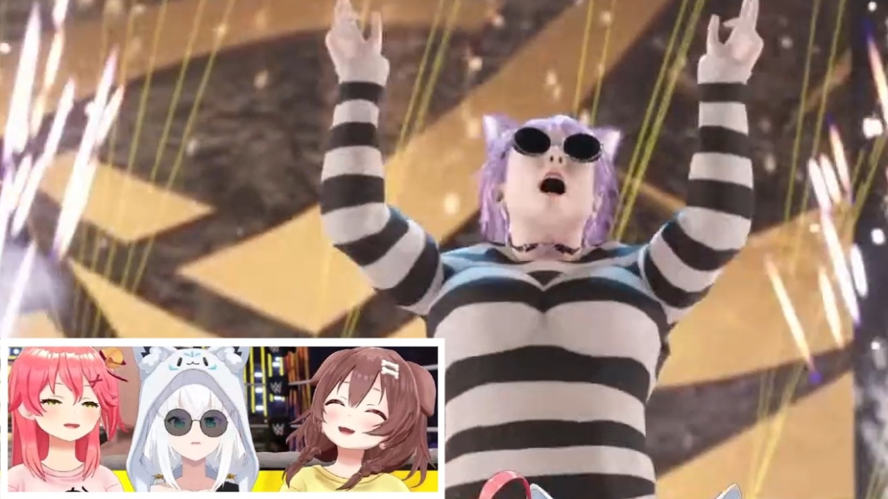 Korone Absolutely Lost It over Okayu and Kanata's Entrances in HoloFighter [Hololive/Mikkorone 24]