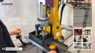 Techcon - Ergonomic Assembly Station for double screwing focused on safety
