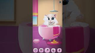 Talking Angela Baby Showering 👶🏻🐥🍼❤️🥰😂 #millyplayz screenshot 4