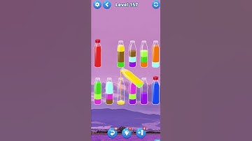 Water  sort puz  level 157 #androidgameplay #watersortpuzzle #shorts