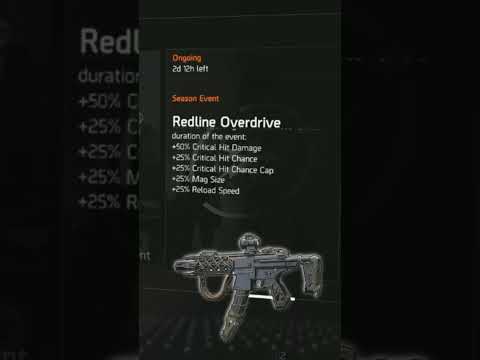 INSANE! 103%CHC, 890%CHD?!😮REDLINE EVENT is COOKED! Division 2 #division2 #pve