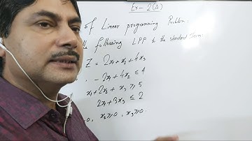 First class of Linear programming (standard form) for the students of 3rd year honours.