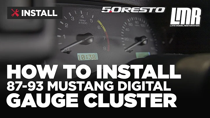 How To Install 5.0 Resto Fox Body Mustang Digital Gauge Cluster (87-93)