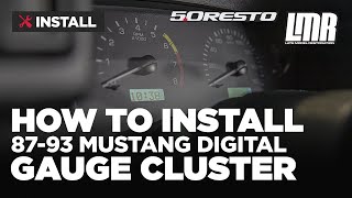 How To Install 5.0 Resto Fox Body Mustang Digital Gauge Cluster (8793)