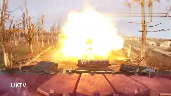 Russian T-72B3M oil tank combat tanks at the positions of Ukrainian militants
