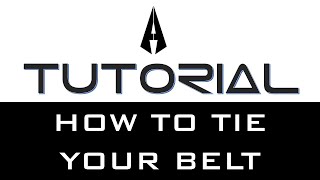 Tutorial: How to tie your BJJ belt - Step by Step