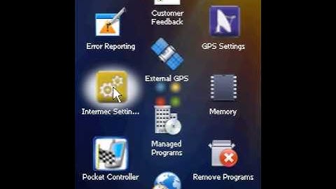 intermec cs40 wireless communications settings