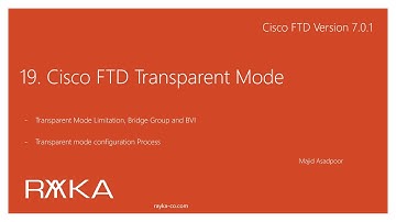 19. Cisco FTD Transparent mode configuration