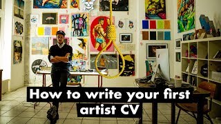 How to write your first artist CV