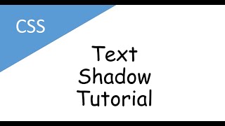 CSS Text Shadow Tutorial