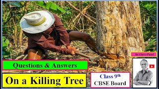 On a Killing a Tree By Gieve Patel CBSE Board Question & answers Class 9th English Poem screenshot 4