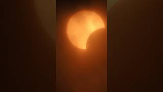 Partial Solar Eclipse Through Clouds - Seestar S50 - Rooster Inn Observatory - 14 October 2023