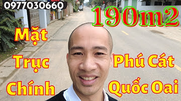 Bán 190m2 mặt đường Phú Cát Quốc Oai – Bán đất Hòa Lạc – 0977030660