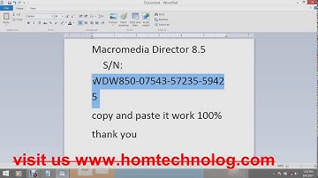 serial number of Micromedia Director 8.5
