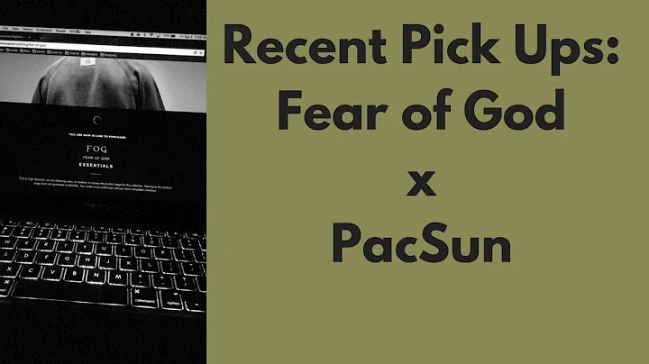 RECENT PICK UP: Fear Of God x PacSun: F.O.G essentials collection