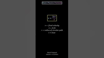 Basic Physics Formula